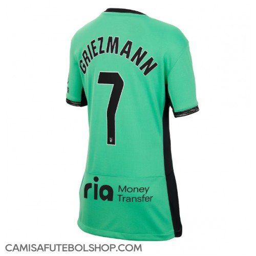 Camisa de time de futebol Atletico Madrid Antoine Griezmann #7 Replicas 3º Equipamento Feminina 2023-24 Manga Curta